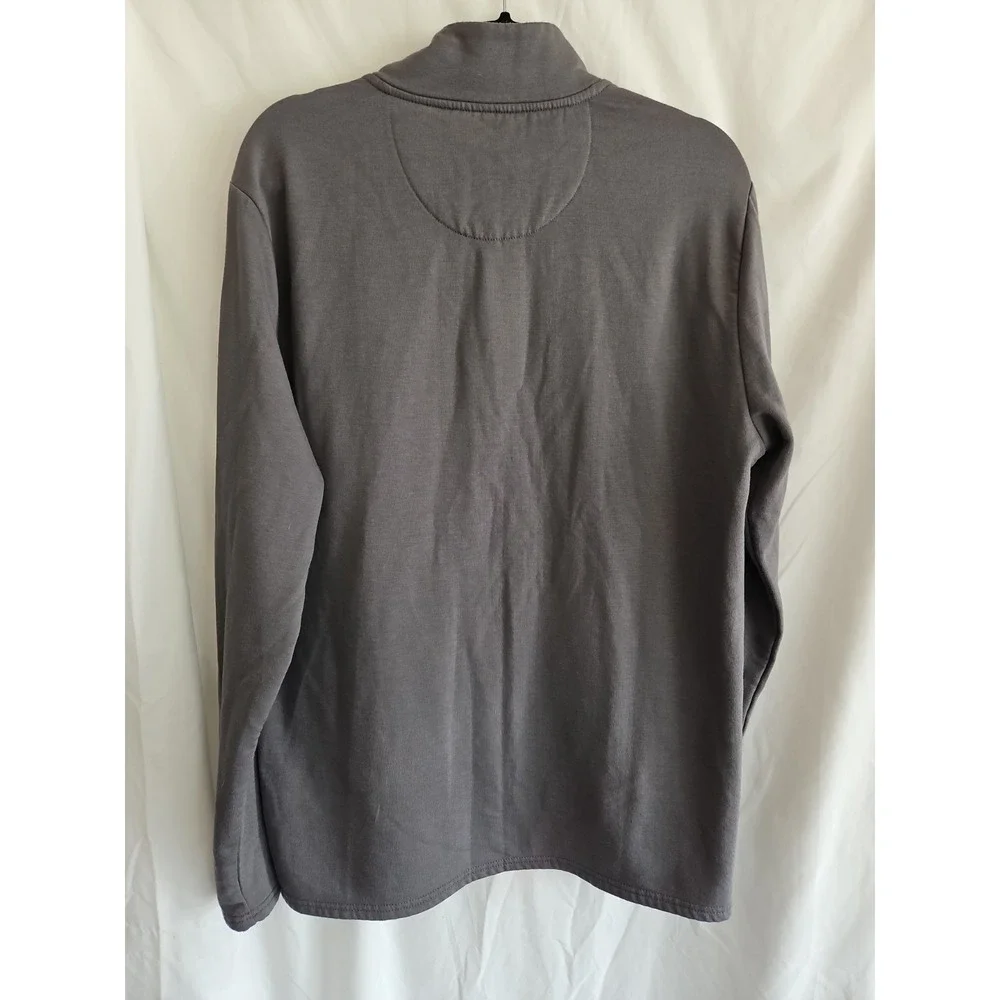 Original Weatherproof Vintage Size Large Quarter Zip Pullover Gray